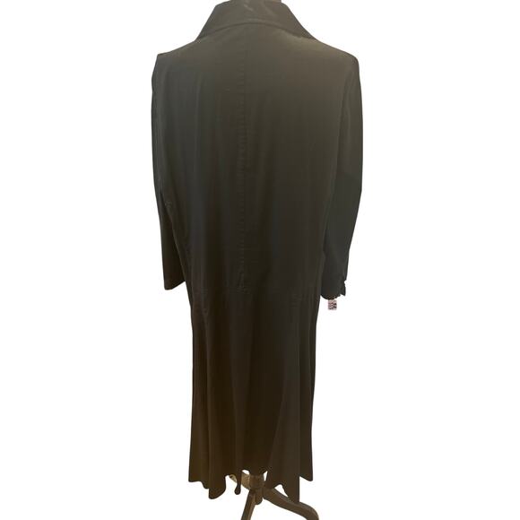 Nygard Collection Vintage Black A-Line Midi Shirt Dress - Sz 16 - Picture 2 of 11